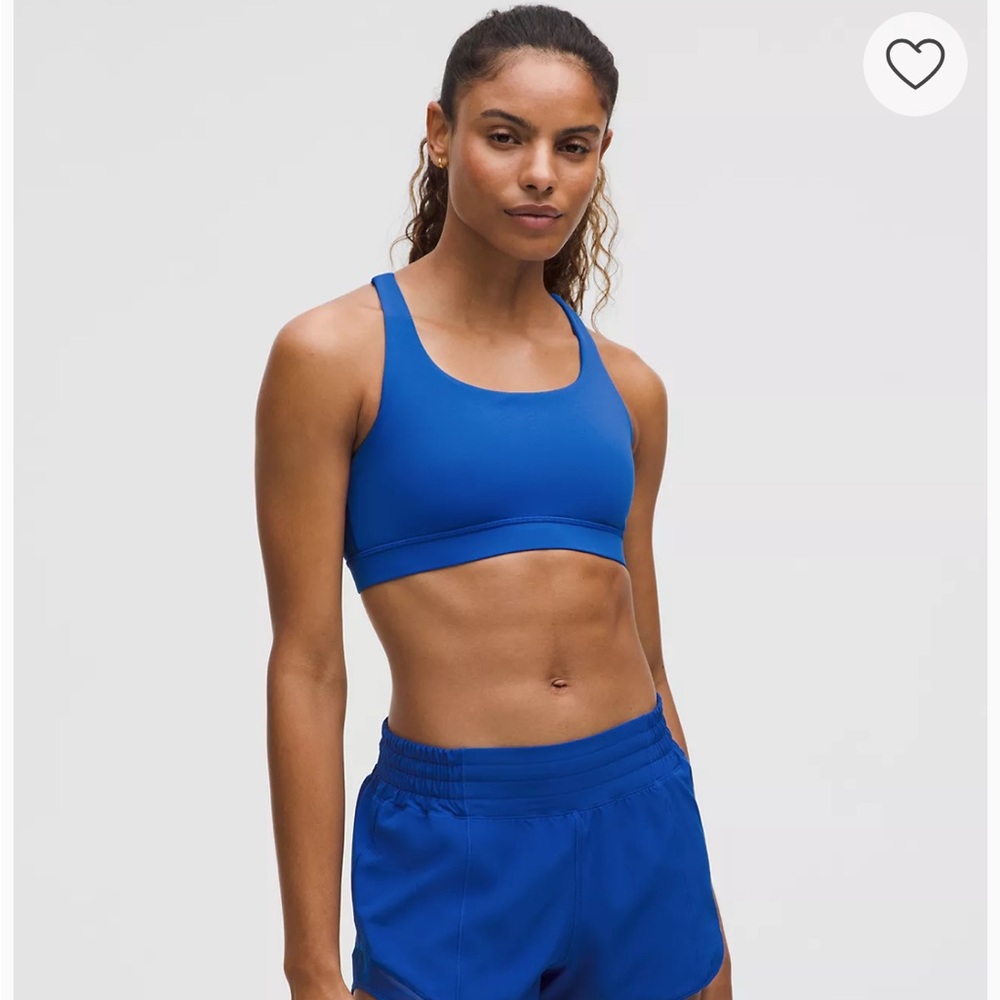 lululemon Energy Bra
Medium Support, Galactic Covalt size 4